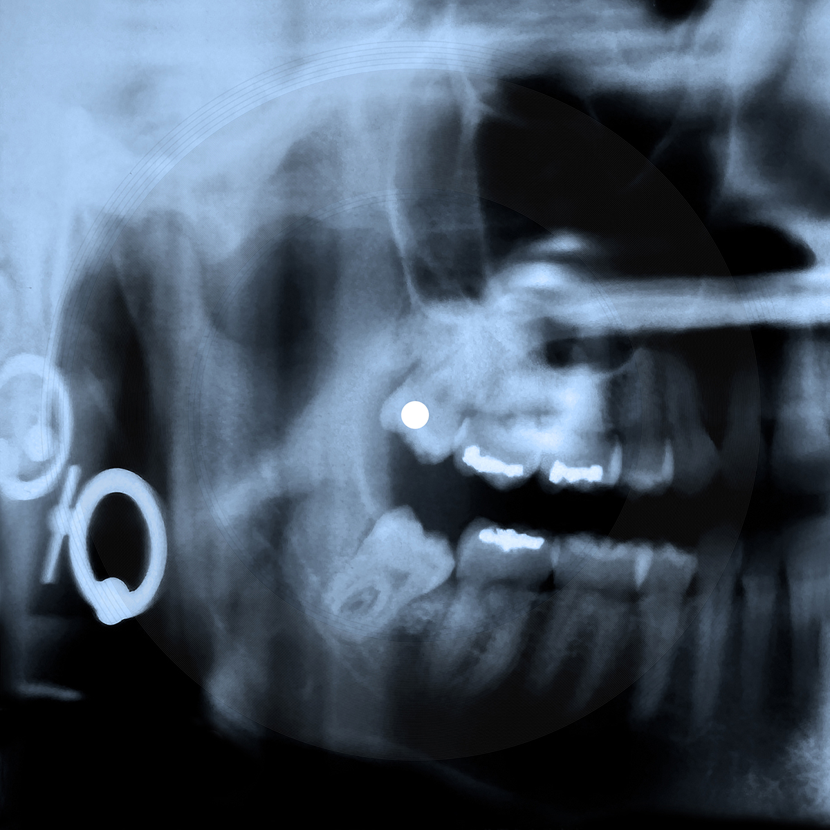 Richard Humann, 'Dead Horse Bay', 2025. Original music pressed into polycarbonate flex discs, ink on paper, steel, 7.5" x 7.5". Courtesy of the artist and Leonovich Gallery.