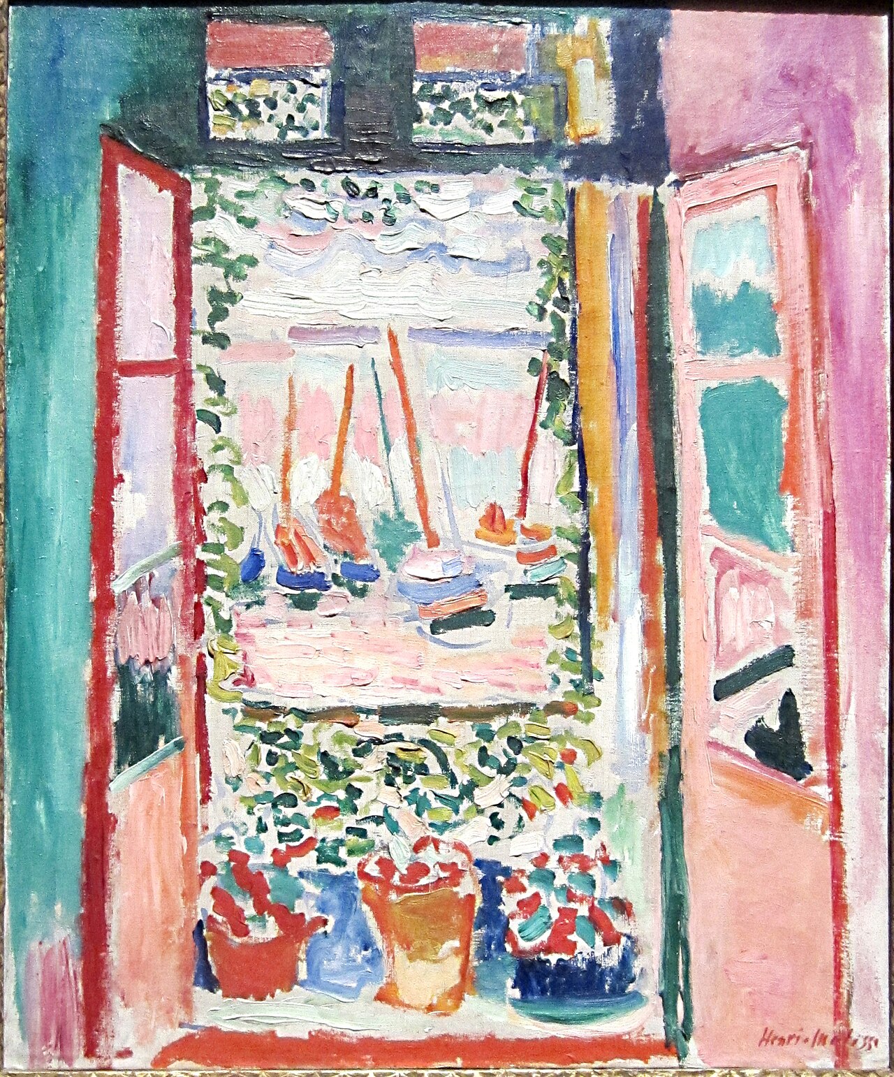 Henri Matisse, Open Window, Collioure, 1905. National Gallery of Art, Washington, D.C. Public domain.