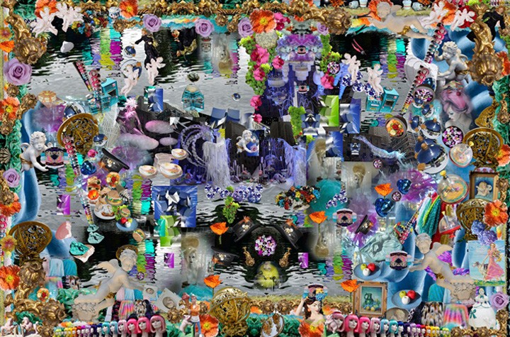 Gwen Adler's Trippy Digital Collages are the New Rococo