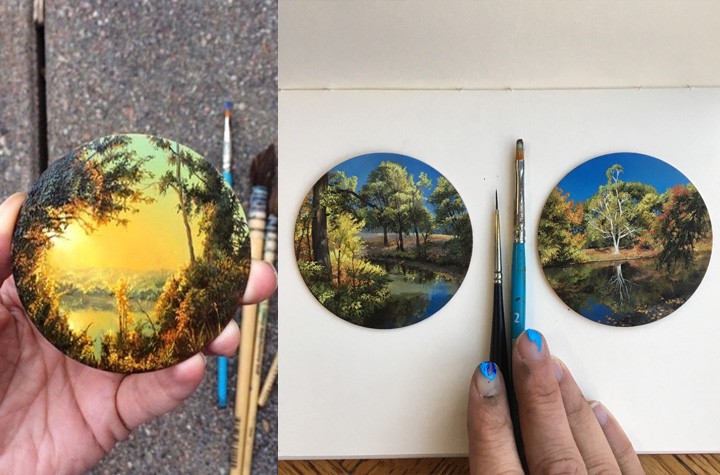 Dina Brodsky's Miniature Paintings