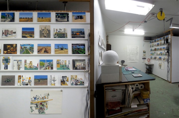 Michael Merrill Interior Theatre:  An Episode in the Life of an Itinerant Eyeball  Part Two:  The Gallery in the Studio  The Artist’s Studio  in cooperation with  Galerie Roger Bellemare  Galerie Christian Lambert  Montreal