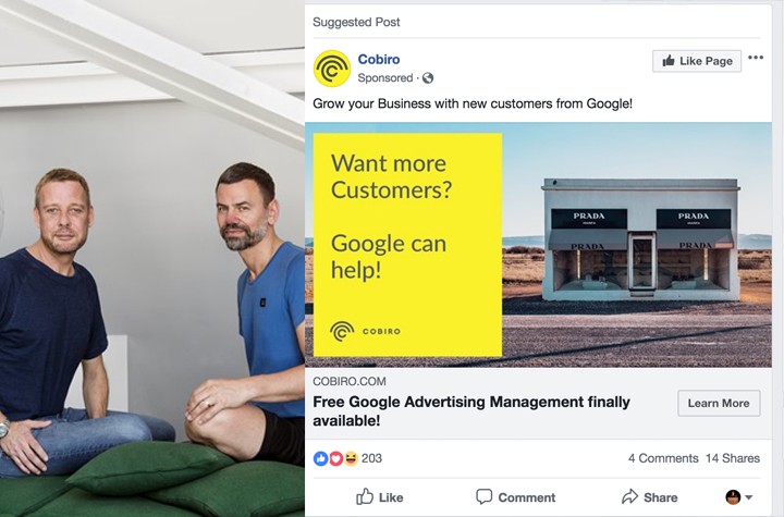 Is A Facebook Ad Ripping Off Elmgreen Dragset's Prada Marfa Sculpture?