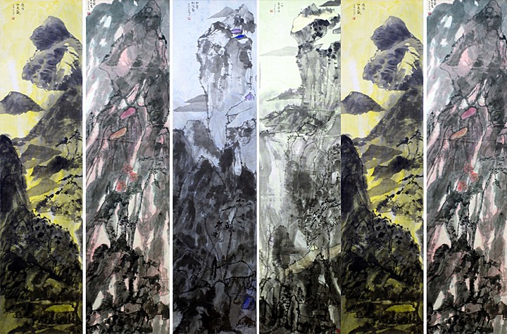 Liu Chunbing, “A Walk in the Clouds”  Contemporary Ink Painting at Elga Wimmer PCC