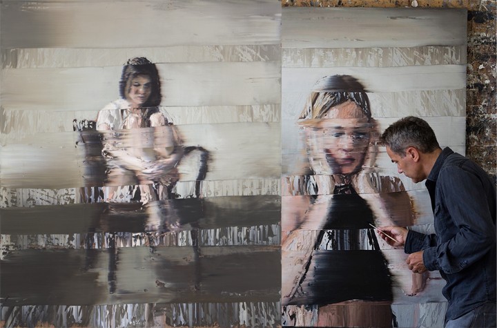 Eleven New Paintings by Andy Denzler Smear the Figure