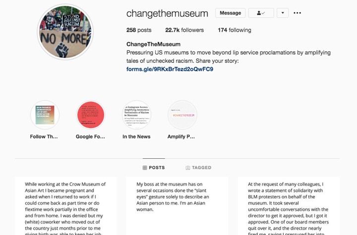 Can the @ChangetheMuseum account actually change the museum? How the Instagram account aims to institute change in our favorite art institutions