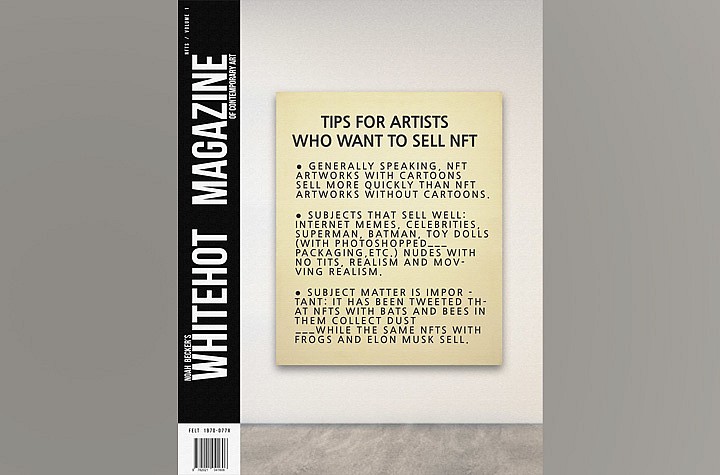 Anonymous artist and NFT Collector Rulton Fyder is the cover artist for Whitehot Magazine's Historic Fundraiser NFT