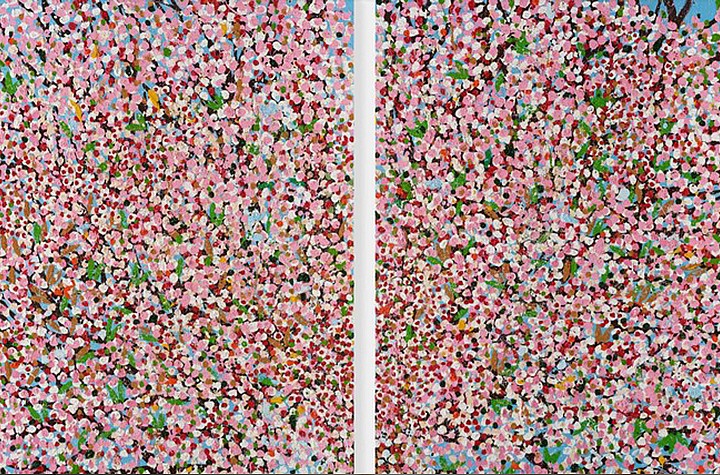 Damien Hirst's Cherry Blossoms at The Foundation Cartier pour l’art contemporain