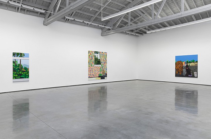 Jonas Wood’s Monumental Still Lifes of Pots, Plants and Pooches at David Kordansky Gallery