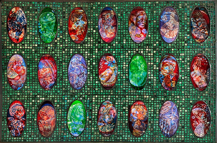 Make/Believe and Make a Joyful Noise: Judith Schaechter and Barbara Earl Thomas at Claire Oliver Gallery