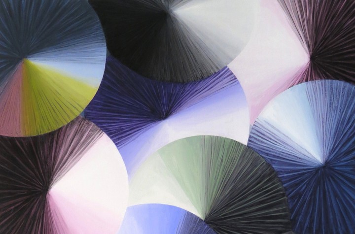 John Mendelsohn: Dark Color Wheel Paintings at David Richard Gallery