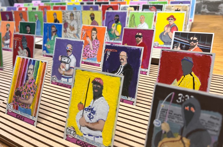 Artist thr33som3s - when painting meets blockchain baseball