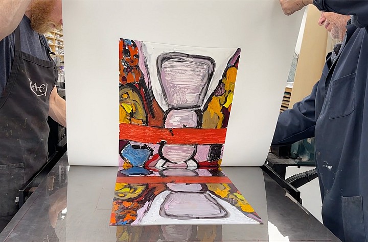 Eddie Martinez collaborates with Universal Limited Art Editions at IFPDA Print Fair