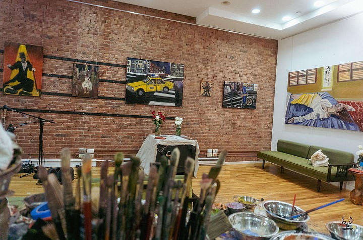 New York-based artist and founder of Bubby’s, Ron Silver, and Barcelona-based Colombian artist Juliana Plexxo presented “NYC Meets Barcelona”