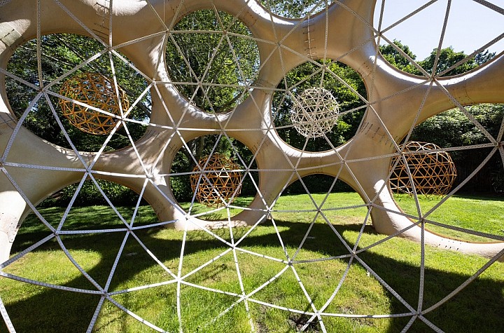 What am I worth? How is that measured?  Alice Hope’s “True Value” installation at LongHouse, East Hampton.