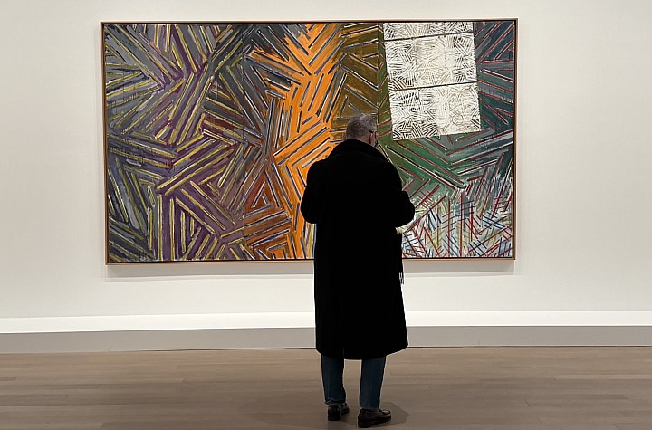 Jasper Johns’ Radical Reorientation, the Crosshatch Paintings at Gagosian