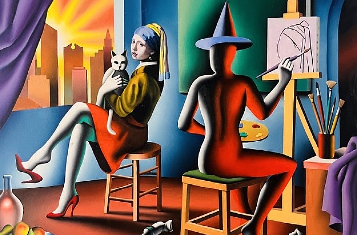 Before Jeff Koons, Takashi Murakami and Damien Hirst got a lot of attention, there was Mark Kostabi